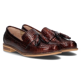 Mocasines de piel Filippo DP2161/21 Br marrón 3