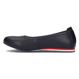 Bailarinas de piel Filippo DP2171/21 Nv azul marino 4