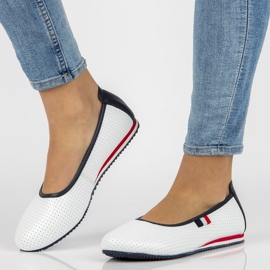 Bailarinas de cuero Filippo DP2171/21 Wh blanco 2