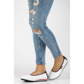 Bailarinas de cuero Filippo DP2171/21 Wh blanco 3