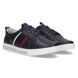 Zapatos de piel Filippo DP2045/21 Nv azul marino 4