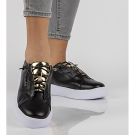 Zapatos de cuero Filippo DP2041/21 Bk negro 2