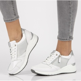 Zapatillas de cuero Filippo DP2052 / 21 Wh blanco 1