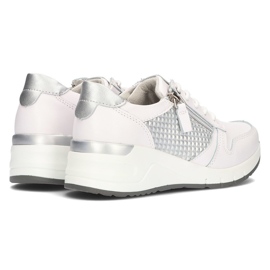 Zapatillas de cuero Filippo DP2052 / 21 Wh blanco 5