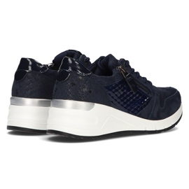 Zapatillas de cuero Filippo DP2052 / 21 Nv azul marino 3