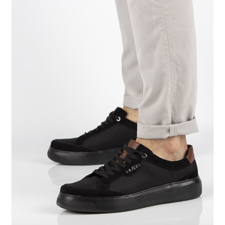 Zapatos de piel Filippo MP2398/21 Bk negro 2