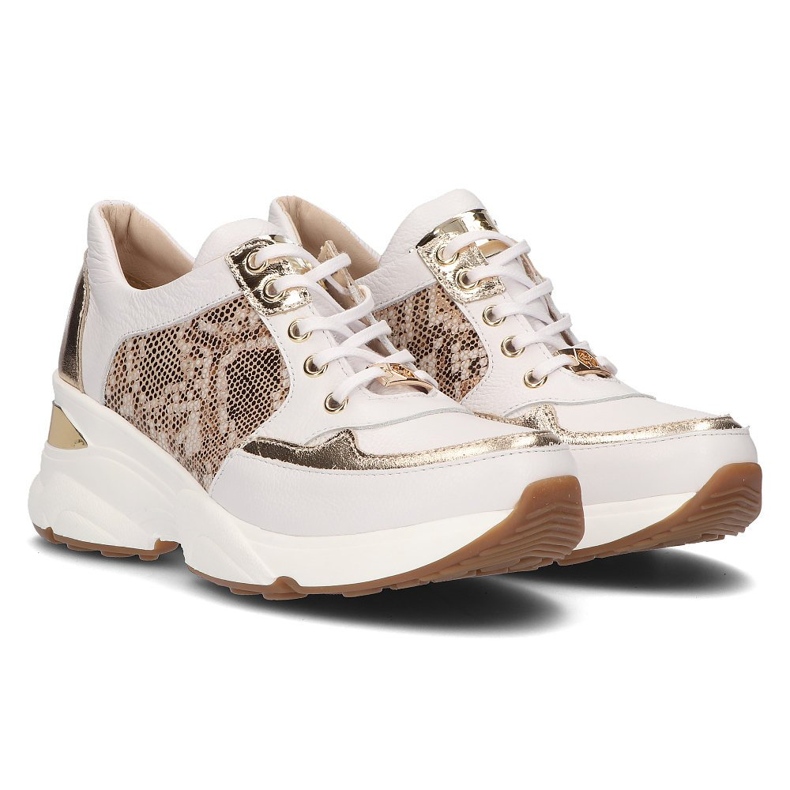 Deportivas de piel Filippo 087 oro blanco dorado 1 Deportivas de piel Filippo 087 oro blanco dorado 1