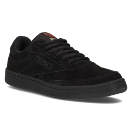 Zapatos de cuero Filippo MSP2123/21 Bk negro 1