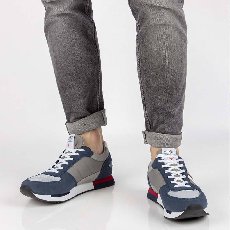 Filippo MSP2129/21 Nv Gr Calzado gris azul marino 2