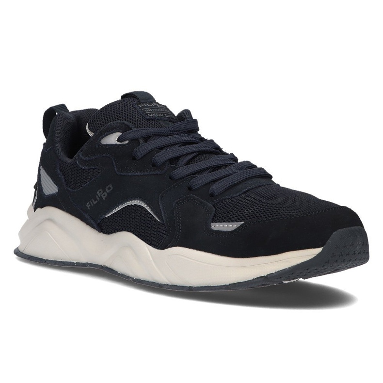 Zapatillas de cuero Filippo MSP2119 / 21 Nv azul marino 1