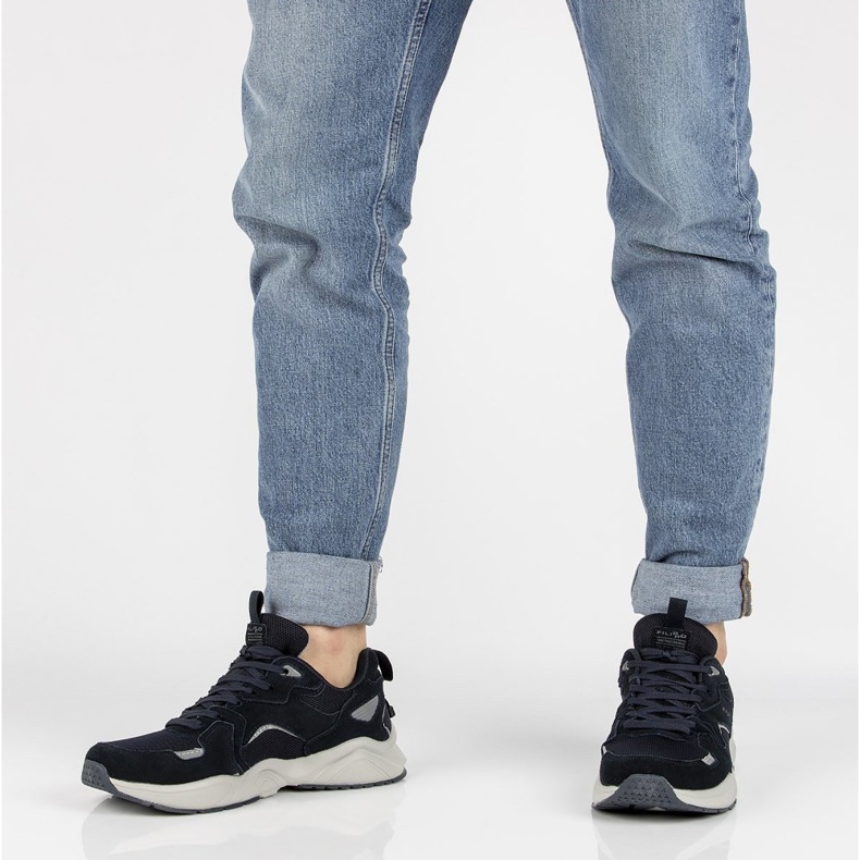 Zapatillas de cuero Filippo MSP2119 / 21 Nv azul marino 2