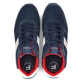 Zapatos de piel Filippo MSP2117/21 Nv azul marino 5