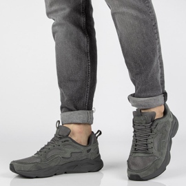 Zapatillas de cuero Filippo MSP2116 / 21 Gr gris 1