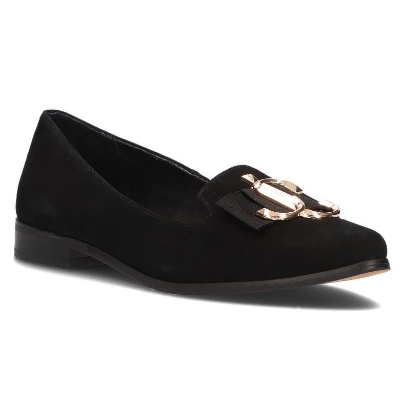 Mocasines de piel Filippo 2588 ante negro 1