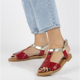 Sandalias Filippo DS2099/21 Rd rojo dorado 1