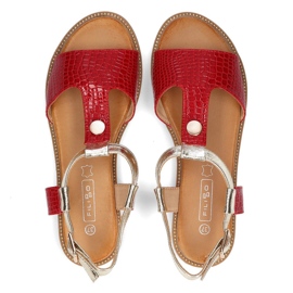 Sandalias Filippo DS2099/21 Rd rojo dorado 5