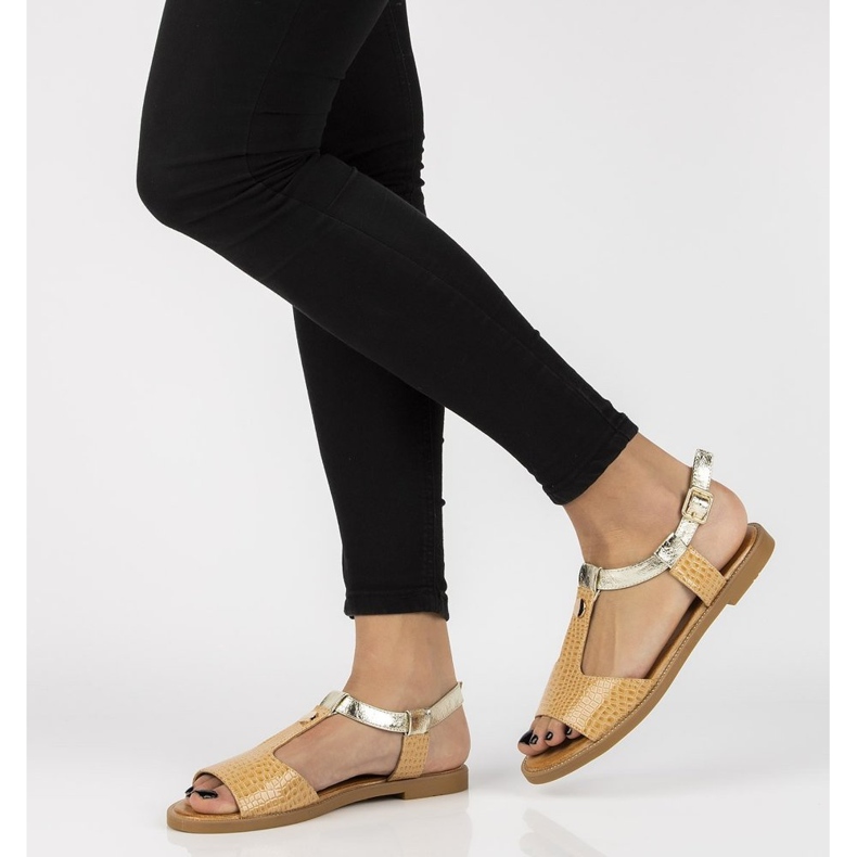 Sandalias Filippo DS2099/21 Be beige dorado 1