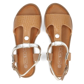 Sandalias Filippo DS2099/21 Be beige dorado 5