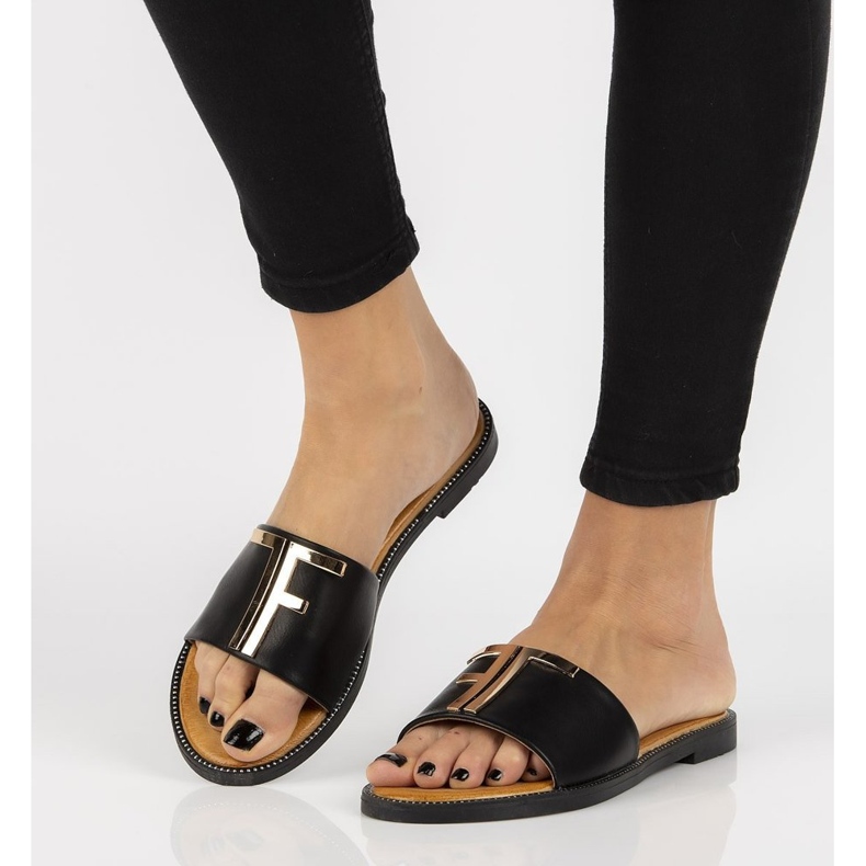 Pantuflas Filippo DK2103/21 Bk negras negro 2