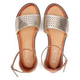 Filippo DS2102 / 21 Go Br sandalias marrones marrón dorado 6