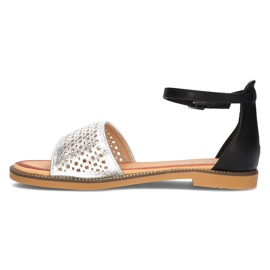 Filippo DS2102 / 21 Si Bk sandalias negro plata 5