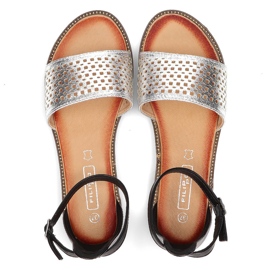 Filippo DS2102 / 21 Si Bk sandalias negro plata 6