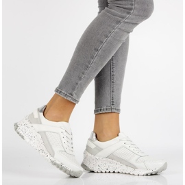 Zapatillas de cuero Filippo DP2008 / 21 Wh blanco 1 Zapatillas de cuero Filippo DP2008 / 21 Wh blanco 1