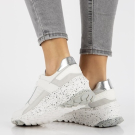 Zapatillas de cuero Filippo DP2008 / 21 Wh blanco 2