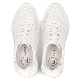 Zapatillas de cuero Filippo DP2008 / 21 Wh blanco 4