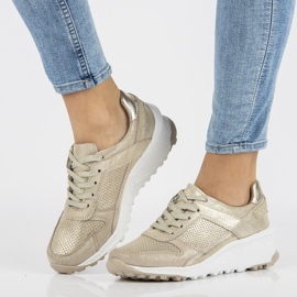 Zapatillas de cuero Filippo DP2008 / 21 Go dorado 1 Zapatillas de cuero Filippo DP2008 / 21 Go dorado 1