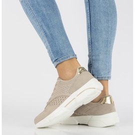 Zapatillas de cuero Filippo DP2156 / 21 Be beige 2