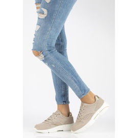 Zapatillas de cuero Filippo DP2156 / 21 Be beige 3
