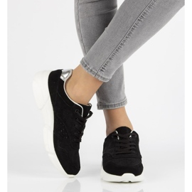 Zapatillas de cuero Filippo DP2156 / 21 Bk negro 2