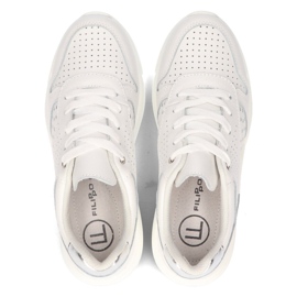 Zapatillas de cuero Filippo DP2156 / 21 Wh blanco 5