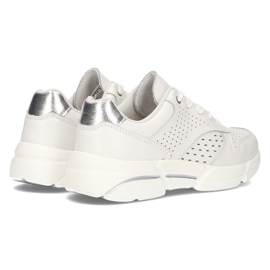 Zapatillas de cuero Filippo DP2156 / 21 Wh blanco 6