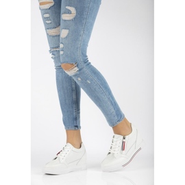 Zapatillas cuña de piel Filippo DP2350/21 Wh blanco 2