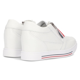 Zapatillas cuña de piel Filippo DP2350/21 Wh blanco 6