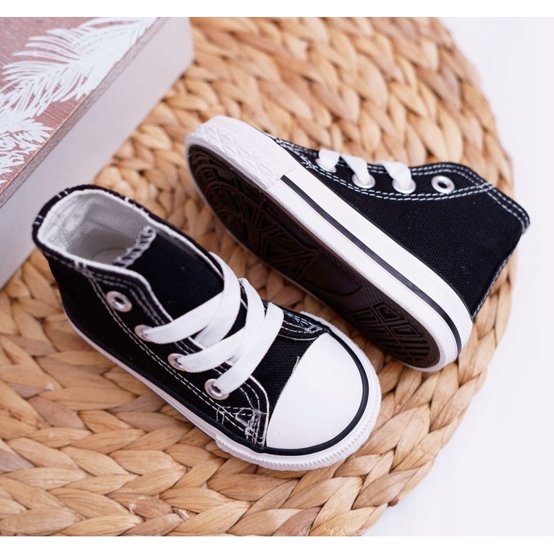 FRROCK Zapatos deportivos clásicos negros Filemon para niños 3