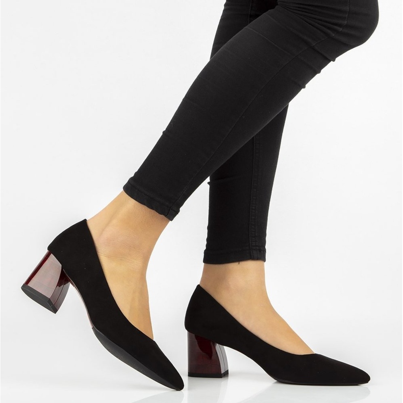 Filippo DP2382 / 21 Bk Rd zapatos de salón negros 2 Filippo DP2382 / 21 Bk Rd zapatos de salón negros 2