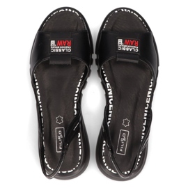Sandalias negras con cuña Filippo DS2352/21 Bk negro 5
