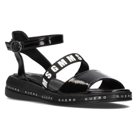 Sandalias negras con cuña Filippo DS2321/21 Bk negro 1