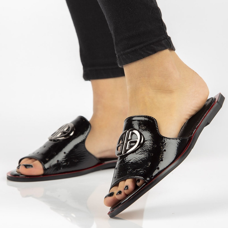 Pantuflas Filippo DK2353/21 Bk negro 1