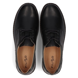 Zapatos de piel Filippo 5304-1 negro 3