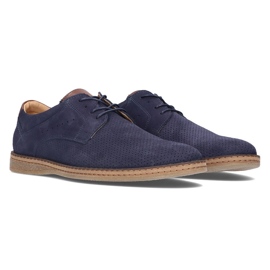 Zapatos de piel Filippo 5452-1 azul marino 5