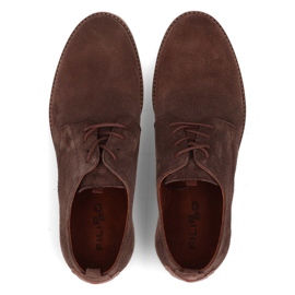 Zapatos de piel Filippo 5385-3 marrón 2