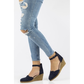 Sandalias de piel Filippo DS1394/21 Nv azul marino 2