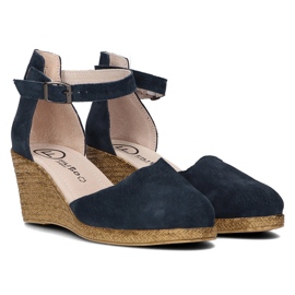 Sandalias de piel Filippo DS1394/21 Nv azul marino 5