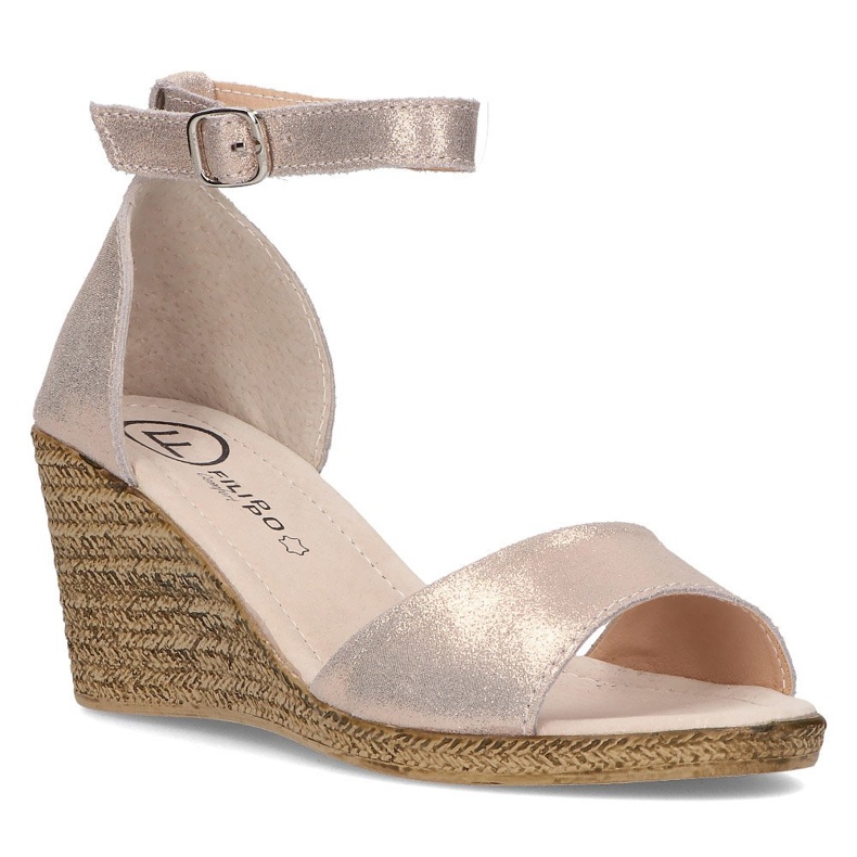 Sandalias de piel Filippo DS2137/21 Go dorado 1