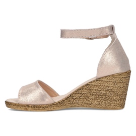 Sandalias de piel Filippo DS2137/21 Go dorado 6