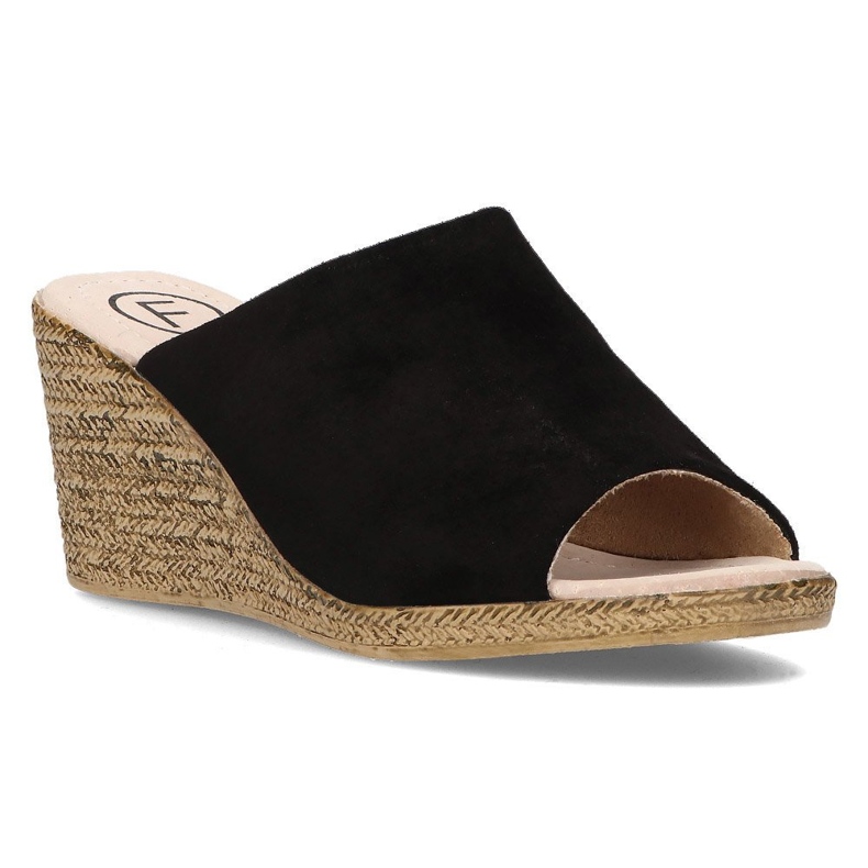 Zapatillas de piel Filippo DK2143/21 Bk negro 1